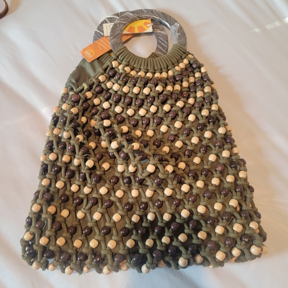 Green Bead Purse